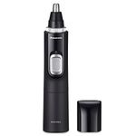 Panasonic Men’s Ear and Nose Hair Trimmer with Vacuum Cleaning System, Wet Dry Hypoallergenic High-Performance Dual Edge Blade - ER-GN70-K, Black