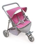 Trek Double 3-Wheel Folding Twin Doll Jogging Stroller