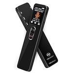 64GB Digital Voice Recorder, 3072KBPS Voice Activated Recorder One-Touch Recording with Playback, Noise Cancellation with Password, Bluetooth, Dictaphone Recorder for Lectures, Meetings, Interviews