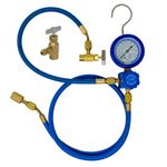 Leak Saver Complete R290 and R600A Charging Manifold Hose and Gauge Set with Included K28 (ICOR) Can Tap Valve and Piercing Can Tap - HVAC Tools Kit - Made in The USA