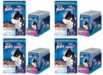 Purina Felix with Tuna in Jelly | Wet Food for Kittens | Complete and Balanced Cat Food, Pack of 48 Pouches (12 x 85 g)