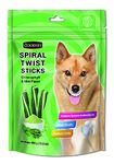 Goodies Dog Energy Treats Spiral Twist Stick Chlorophyll & Mint Flavor Flavor 98% Healthy Snack & Training Treat, Best for Dog (1 x 450g) with Free Jerhigh Milky Stick 20g (Newly Launched)