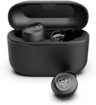 JLab Go Air Pop True Wireless Bluetooth Earbuds & Charging Case - Black, Dual Connect, IPX4 Sweat Resistance, Bluetooth 5 Connection, 3 EQ Sound Settings Signature, Balanced, Bass Boost