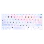 MOSISO Silicone Keyboard Cover Compatible with MacBook Air 13 inch A1466 A1369 2010-2017&Compatible with MacBook Pro 13/15 inch (with/Without Retina Display, 2015 or Older Version), Colorful Clouds