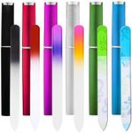 6 Pack Glass Nail File with Case, C