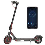 AOVOPRO Electric Scooter Adult Basic/with Dual suspension and Turn signal, 30km/45km Battery Long Range, Max Speed 25 km/h, 3 Speed Settings, App Control (350W-10.5Ah-Red)