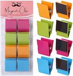 Mr. Pen- Magnetic Clips, 8 pcs, Assorted Color, 1.2”, Metal Clips, Refrigerator Magnets, Clip Magnets, Magnet Clips, Fridge Magnet Clips, Magnetic Clips for Refrigerator, Mothers Day Gifts