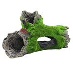 Aquarium Ornament-GKYZBB Fish Tank cave Fish Hideout Rockery,Can be Used for Office and Home Fish Tank Decoration (Timber-B)