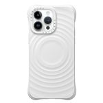 CASETiFY Ripple iPhone 13 Pro Max Case [ 2X Military Grade Drop Tested/Wave Textured/Compatible with Magsafe ] - White