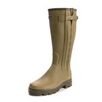 Le Chameau Footwear Men's Chasseur Cuir Rain Boot green Size: 43 M EU