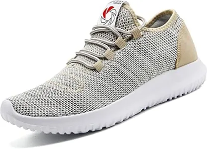 Running Shoes for Men Fashion Tennis Shoes Men's Sneakers Slip on Lightweight Casual Workout Walking Shoes for Men Gold Size 11 Home Treadmill Shoes Nurse Work Outdoor Cross Flat Shoes