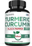 Turmeric Supplement 2000mg with Bla