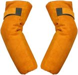 Altozor TMK-091 Leather Work Welding Sleeves,Heat & Flame Resistant Arm Safety Protection Extra Length 18 inch Gardening Sleeve