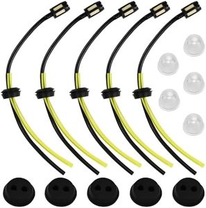 AFASOES Pack of 5 Petrol Filter Petrol Hose Seal for Lawnmower Petrol Hose Brush Cutter Petrol Filter Set Universal for Brush Cutter Primer Brush Cutter Grass Trimmer Hedge Trimmer Pole Pruner