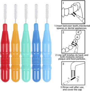 Interdental Brush 50-Pack – Fine Dental Cleaning Brushes