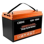 CHINS LiFePO4 Battery 12V 100AH Lit
