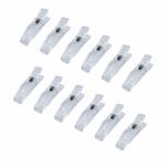 12 Clips for Pleated Paper Blinds Shades, Clear Plastic Blinds Clips for Window Temporary Window Blinds Shades Clips that hold Curtains