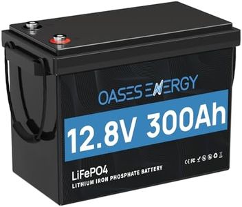 Oasesenergy Batterie Lithium 12V 300Ah Mini, Batterie LiFePO4 Rechargeable BMS 200A Intégré, 4000~15000 Cycles, Batterie pour Caravanes, Bateau, Camping-car, Système solaire, Hors-Réseau,ect.