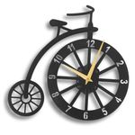 Cartvilla Bike Metal Wall Clock, 20 Inch Metal Wall Decor, Clock Decor, Metal Wall Art, Housewarming Gift, Home Decor, Modern Wall Clock, Bicycle Wall Clock (Style-10, Size-50 CM)