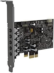 Creative Sound Blaster Audigy Fx V2 Upgradable Hi-res PCI-e Sound Card with 5.1 Discrete and Virtual Surround, Scout Mode, SmartComms Kit for PC