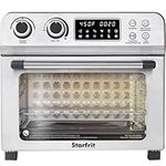 Starfrit Air Fryer Convection Oven - XL for 12" Pizza - Baking Pan & Air Fryer Basket - 10 Preset Modes - 1700W