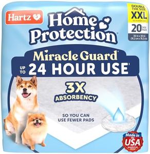 Hartz Home Protection Miracle Guard Dog Pads, XXL 20 Count, 3X Absorbency & 3X Longer use, Won't Leak and Odor Eliminating