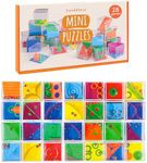 THE TWIDDLERS 28 Mini Cube Brain Teaser Puzzle Box Party Favor Set (1.5 Inch) - Goodie Bag Filler, Birthday Party Toys, Educational Gift for Boys & Girls