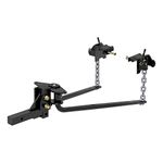 CURT 17052 Class 4 Round Bar Weight Distribution Hitch (1000 LB Tongue Weight Round Spring Bar)