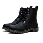 Trip Machine Company Premium Leather Men's Motorcycle Riding Boots - Derby | 3 Point Protection | Ankle, Toe & Heal Protectors | CE Certified | Light Weight | Anti Slip Sole | Lifestyle Boots (Black, Boots Only, UK Footwear Size System, Adult, Men, Numeric, Medium, 12)