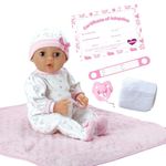 Adora Adoption Babies Collection, 16” Baby Doll with Complete 9-Piece Accessories includes: Pacifier, Hospital Bracelet, Diaper and More! Birthday Gift For Ages 3+ - Baby Cherish