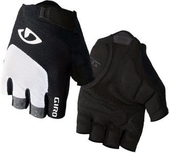 GIRO Guantes de Bicicleta Bravo Gel Blanco/Negro Talla L | 9,0-9,5 2018 Guantes de Bicicleta con Dedo Completo