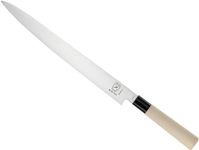 Mercer Culinary Asian Collection Knives 12-inch Yanagi Sashimi Knife Wooden Handle