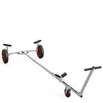 SUPROD TR350-L-LU Foldable Launching Trolley, Alloy Steel, Black/Red, 160 kg Load Capacity