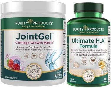 Purity Products Bundle - JointGel (Berry Flavor) + Ultimate HA Joint Gel Berry Powder (Bioactive Collagen Peptides + MSM) - Ultimate H.A. (BioCell Collagen, Quercetin, Hyaluronic Acid + More)
