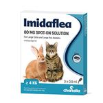 ImidaFLEA Spot On Flea Treatment for Large Cats & Large Rabbits 80mg 3 Pipettes