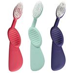 Radius Toothbrush Flex Brush Right Hand Toothbrush | Bpa Free and ADA Accepted | Designed to Improve Gum Health and Reduce The Risk of Gum Disease (Pack of 3)