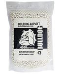 BULLDOG AIRSOFT 0.20G Biodegradable Pro Grade 0.20g 6mm BB Pellets White Triple Polished 4500 Rounds