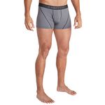 ExOfficio Men's Give-n-Go Sport Mesh 2.0 Boxer Brief 3", Steel Onyx/Black, Large