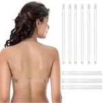 iMucci Clear Bra Straps 3 Pairs Shoulder Strap with 3pcs Clear Back Straps, 3pairs Shoulder Straps +3pcs 25cm Clear Back Straps, 9.84″