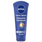 NIVEA Intensive Moisture Hand Cream (75 ml), Nourishing Hand Cream with Almond Oil and Shea Butter, Daily Intensive Moisturising Hand Lotion for Dry Hands