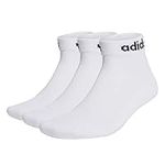 adidas Unisex Set Di 3 Paia Di Calzini Socks, white/black, XS