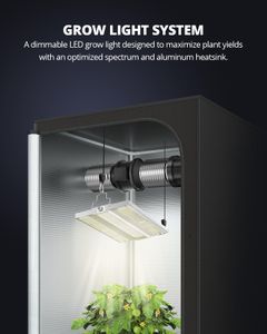 VIPARSPECTRA XS1500 Pro LED Grow Light – 150W Full Spectrum, Dimmable, Daisy Chain for 2x2/3x3 Indoor Plants