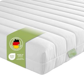 DREAMSTAR Easy Flex | ergonomische 7-Zonen Kaltschaummatratze | Öko-Tex Zertifiziert | Härtegrad 2 und 3 (H2 & H3) | Rollmatratze | Made in EU I 140 x 200 cm