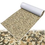 EVA Foam Boat Decking 94.5"x 35.43" Camouflage Marine Flooring Mat with Adhesive, Non Skid Kayak Decking Swimming Platform Pad Yacht Golf Cart Floating Dock RV Flooring Pad