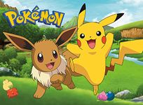 Buffalo Games - Pokémon - Pikachu & Eevee - 100 Piece Jigsaw Puzzle for Families Challenging Puzzle Perfect for Game Nights