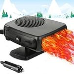 Portable Car Heater 12V Car Heaters that Plug into Cigarette 150W Car Demister Heater Anti-Fog Car Fan Heater 12v Cigarette Lighter for Windscreen Winter Cars