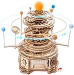 ROBOTIME 3D Puzzle Solar System ST001 Wooden Model Kits for Adults to Build Construction Building Kits Jigsaw Best Christmas or Birthday Gifts