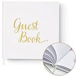 Your Perfect Day Guest Book - Blank, Unlined Pages for Thanks, Good Wishes and Congratulations - Weddings, Anniversaries, Birthdays (White & Gold)