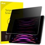 JETech Privacy Screen Protector for iPad Pro 12.9-Inch (6th/5th/4th/3rd Generation, 2022/2021/2020/2018), Anti-Spy Tempered Glass Film, 1 Pack