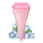 Ice Roller For Face and Eye, Facial Skin Care Tools For Puffiness Migraine Relief and Minor Injury, Upgraded Face Ice Roller Massager For Women (Pink)